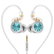 D02 Aqua 3.5mm 11mmダイナミックドライバー搭載 カナル型イヤホン LET018