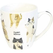 マグカップ 250ml にゃんとも 磁器 ブラック T33_BK