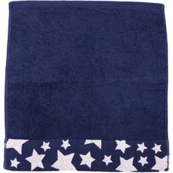 ハンドタオル ナチュラルスター タオル 35×34cm ネイビー SSNS-050