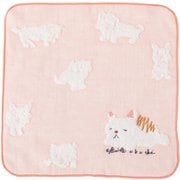 ミニタオル 25×25cm 日本製 Wonderful World by obuchi スヤスヤ ピンク OBSS-070