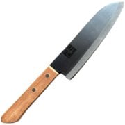 三徳包丁 16.5cm ステンレス製 木柄 鍛錬 日本製