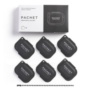 PCT01 [PACHET（パチェット）＃BLACK【ウッド系の上品な香り】練り香水 1g x 6個入：練り香水＆サシェ、キーホルダーとしても使えるタブレット型]