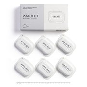 PCT02 [PACHET（パチェット）＃WHITE【フルーティ系の爽やかな香り】練り香水 1g x 6個入：練り香水＆サシェ、キーホルダーとしても使えるタブレット型]