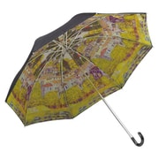 折りたたみ傘 晴雨兼用 49cm 名画折りたたみ傘 クリムト カソーネスガルダチャーチ AU-02503