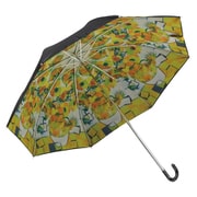 折りたたみ傘 晴雨兼用 49cm 名画モザイクアートシリーズ ゴッホ モネ クリムト ヒマワリ AM-03001