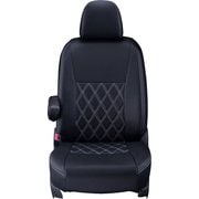 シートカバー 全席セット プロボックス / サクシード ダイヤ ブラック×ホワイトステッチ 16ETB0163K