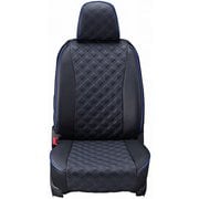 シートカバー 全席セット ミラココア キルト ブラック×ブルーステッチ 15EDA6501E