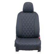 シートカバー 全席セット ミラココア オーバーステッチ ブラック×ブルーステッチ 24EDA6501KE