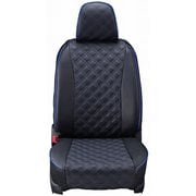 シートカバー 全席セット ミラココア キルト ブラック×ブルーステッチ 15EDA6504E