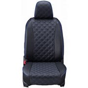 シートカバー 全席セット ウェイク / ピクシスメガ キルト ブラック×ブルーステッチ 15EDA6533E