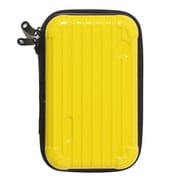 ポーチ ミニ スーツケース型 マルチポーチ 内ポケット 保護 丈夫 イエロー WJ-9051