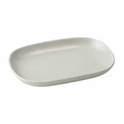 プレート 19cm 小判皿 グレー