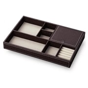 小物収納 レザートレー Lサイズ アクセサリー ブラウン MB-03012