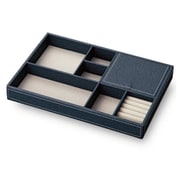 小物収納 レザートレー Lサイズ アクセサリー ネイビー MB-03013