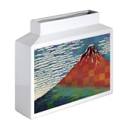 花瓶 名画モザイクアートシリーズ L 横 葛飾北斎×凱風快晴