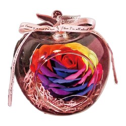 芳香剤 オブジェ レインボーアップル 造花 773082