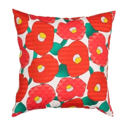 クッションカバー あそ美心 45×45cm 乱れ椿 AKS-004