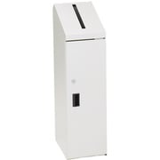 機密書類回収ボックス スリムタイプ NW ネオホワイト KIM-S-10