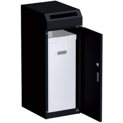 機密書類回収ボックス 大タイプ SBK サテンブラック KIM-SY-SBK