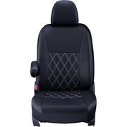シートカバー 全席セット ワゴンR スマイル ダイヤ ブラック×ホワイトステッチ 16ESA6048K