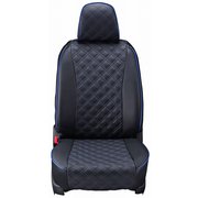 シートカバー 全席セット ラパン キルト ブラック×ブルーステッチ 15ESA0624E