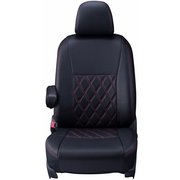 シートカバー 全席セット ラパン ダイヤ ブラック×レッドステッチ 16ESA0624D