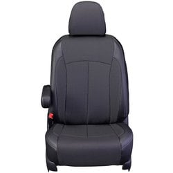 シートカバー 全席セット ルークス / パレット / パレットSW / フレアワゴン クロス ブラック×ホワイト 12WSA0647KW