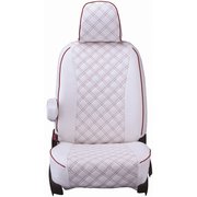 シートカバー 全席セット タント / タントカスタム キルト ホワイト×レッドステッチ 15EDA6513W