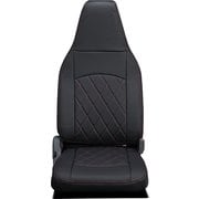 シートカバー 全席セット ハイゼットカーゴ / サンバーバン ストロングキルト ブラック×レッドステッチ 45EDK6605X02KA