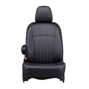 シートカバー 全席セット ランドクルーザー ライン ブラック×ホワイトステッチ 43ETB1622KW