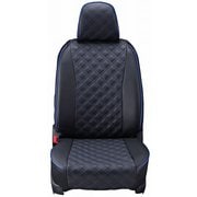 シートカバー 全席セット ワゴンR / AZワゴン キルト ブラック×ブルーステッチ 15ESA0631E