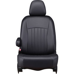 シートカバー 全席セット ワゴンR / AZワゴン ライン ブラック×ブラックステッチ 43ESA0631KK