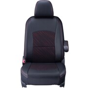 シートカバー 全席セット アウトランダーPHEV クール ブラック×レッド 17EMB7533KA