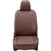 シートカバー 全席セット ムーヴキャンバス キルト ブラウン×アイボリーステッチ 15EDA6571N