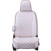 シートカバー 全席セット ムーヴキャンバス キルト ホワイト×レッドステッチ 15EDA6571W