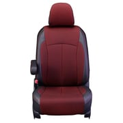 シートカバー 全席セット デリカD：5 クロス ブラック×レッド 12WMC7601KA