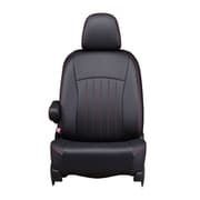 シートカバー 全席セット デリカD：5 ライン ブラック×レッドステッチ 43EMC7601KA