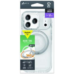 iPhone 17 Pro Max用 Magsafeアクセサリー対応 スタンドリング付き背面ケース AC-P25PX-CMR SL