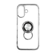 iPhone 17用 2Wey リングスタンド背面クリアTPUケース シルバー AC-P25-MR SL