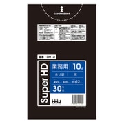 ゴミ袋 10L 50×45cm 厚さ0.012mm 30枚入 黒 GH12 GH12