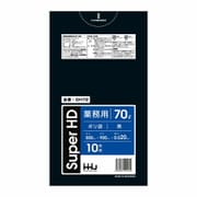 ゴミ袋 70L 90×80cm 厚さ0.02mm 10枚入 黒 GH72 GH72