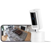 Ring Pan-Tilt Indoor Cam（リング パンチルト インドアカム） ホワイト 屋内用 セキュリティカメラ スマートホーム 首振り機能付き 左右360° 上下169° Ring Homeプラン30日間無料体験付き B0CG2VN86V