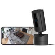 Ring Pan-Tilt Indoor Cam（リング パンチルト インドアカム） ブラック 屋内用 セキュリティカメラ スマートホーム 首振り機能付き 左右360° 上下169° Ring Homeプラン30日間無料体験付き B0CG2WJYTL