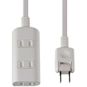 扉付タップラン 3個口 2m 延長コード 180°回転プラグ WBT-N3020B(W)