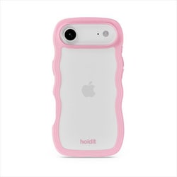 iPhone Air用 Wavy Case 背面クリア耐衝撃 ケース Pink/Transparent 16827