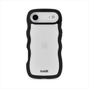 iPhone Air用 Wavy Case 背面クリア耐衝撃 ケース Black/Transparent 16828