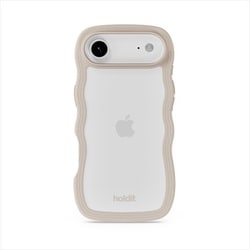 iPhone Air用 Wavy Case 背面クリア耐衝撃 ケース Light Beige/Transparent 16829