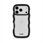 iPhone 17 Pro Max用 Wavy Case 背面クリア耐衝撃 ケース Black/Transparent 16834
