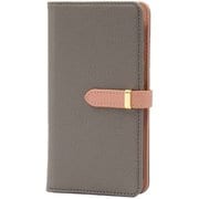 BD-XP1-7-CC [Xperia 1 VII 用 ケース 手帳型 ベルテッド スマホケース シンプル スタンド機能 エレガンテ Elegante/チャコール]