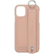LBC-AQWI5-GP [AQUOS wish5 用 ケース ベルト付き スマホケース スタンド機能 カード収納 背面 Lontan/グレイッシュピンク]